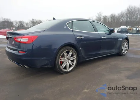 2014 Maserati Quattroporte S Q4 z USA, uszkodzony, nr VIN ZAM56RRA7E1126079